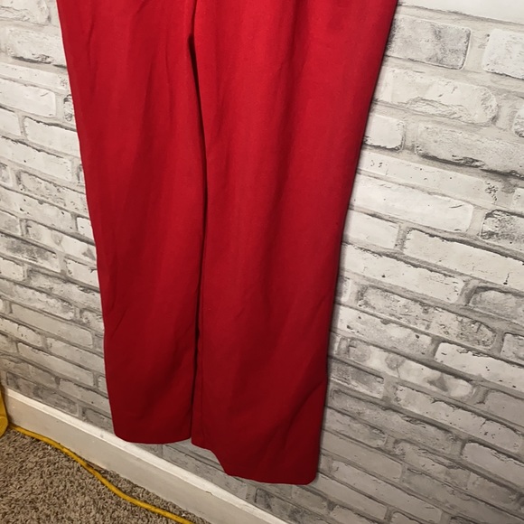 Lush Red One Piece Pant Jumpsuit w/ Strapless Option and Bow Front - Picture 3 of 7